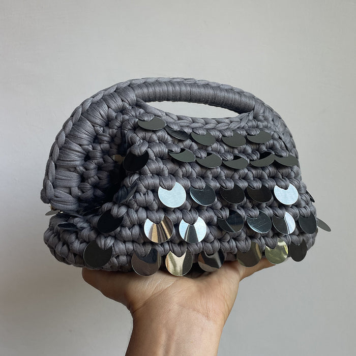 MONCRÌ Sequins SteelGrey